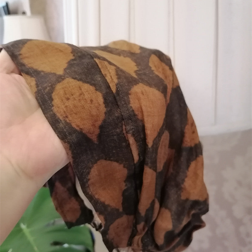 sundayhalo Natural Ramie Turban Head‑Wrap