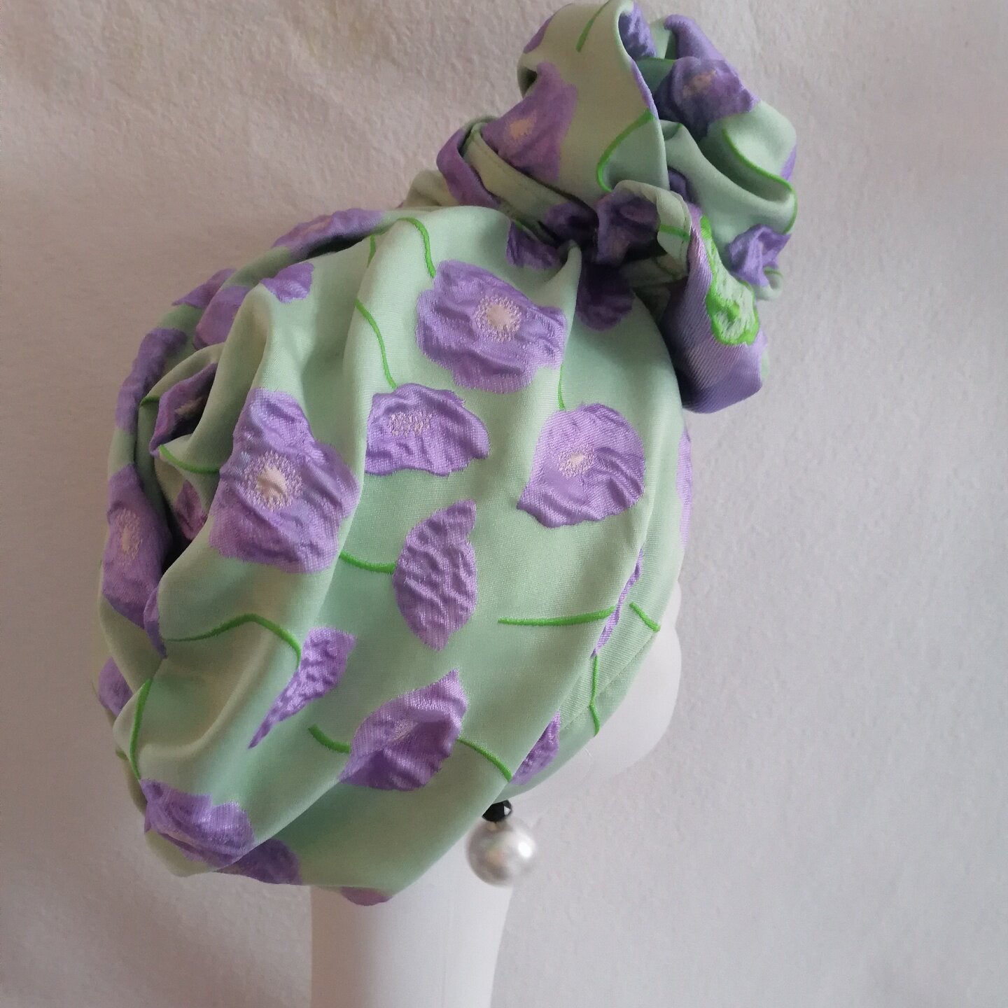 sundayhalo Retro Jacquard Flower Turban