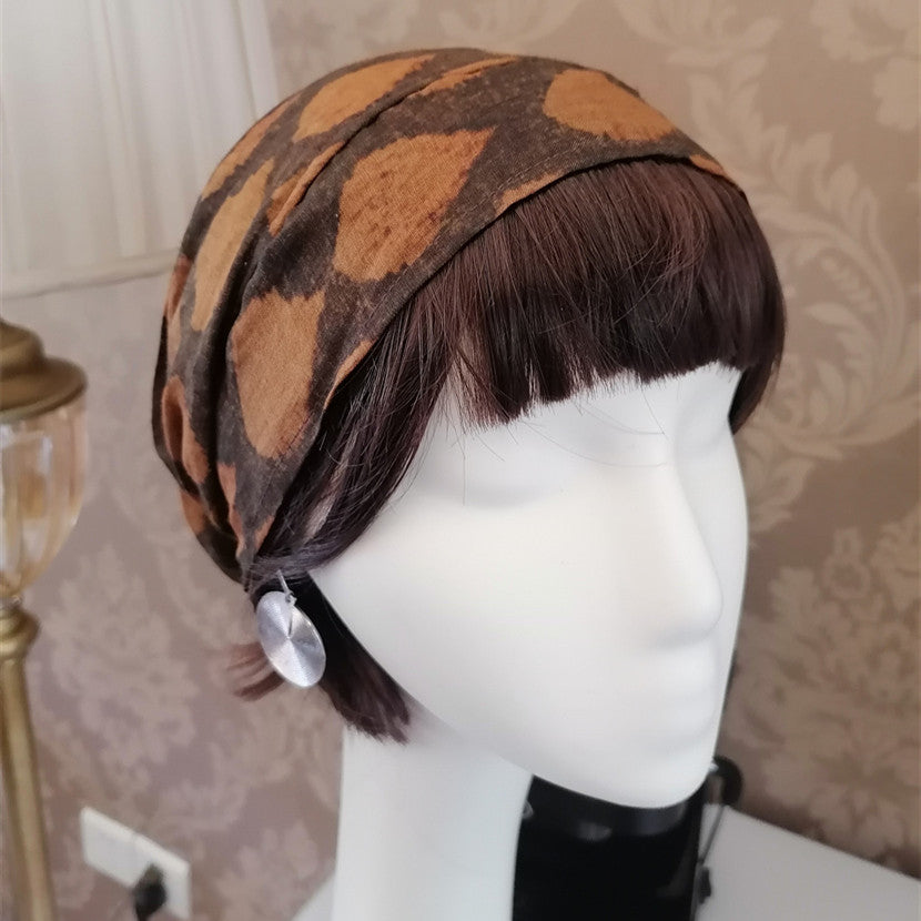 sundayhalo Natural Ramie Turban Head‑Wrap