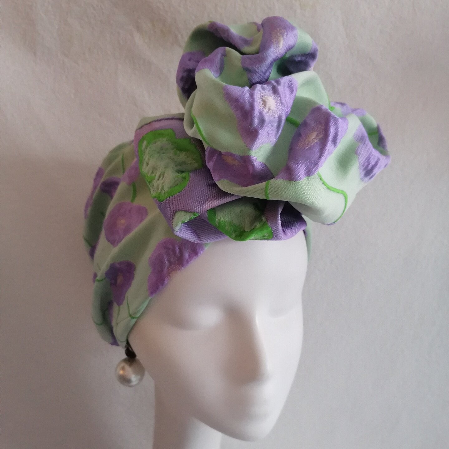sundayhalo Retro Jacquard Flower Turban